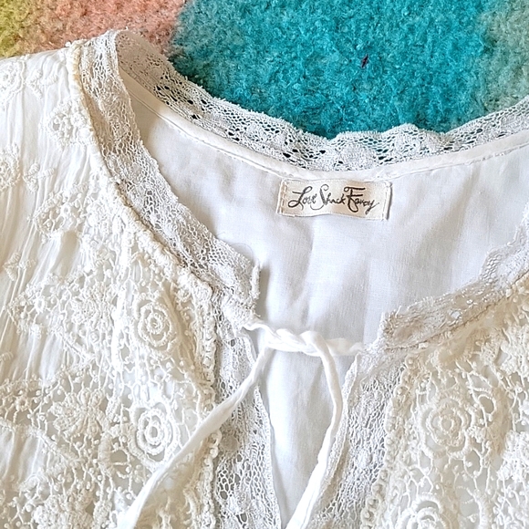 LoveShackFancy White Crochet Dress - Picture 13 of 14